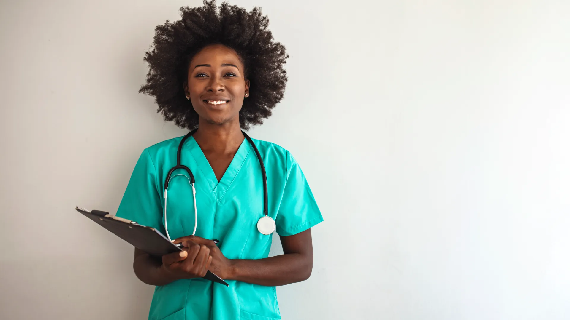 Healthcare provider with clipboard